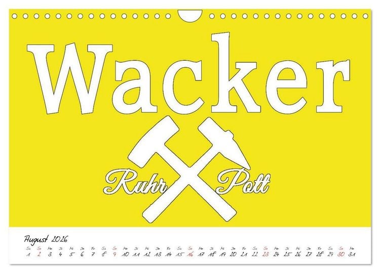 Produktbild: Ruhrpott Vokabeln (Wandkalender 2026 DIN A4 quer), CALVENDO Monatskalender