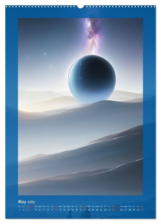 Produktbild: Moonlit Fantasies (Wall Calendar 2026 DIN A2 portrait), CALVENDO 12 Month Wall Calendar