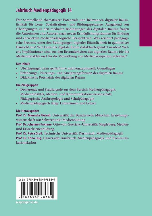 Produktbild: Jahrbuch Medienp&auml;dagogik 14