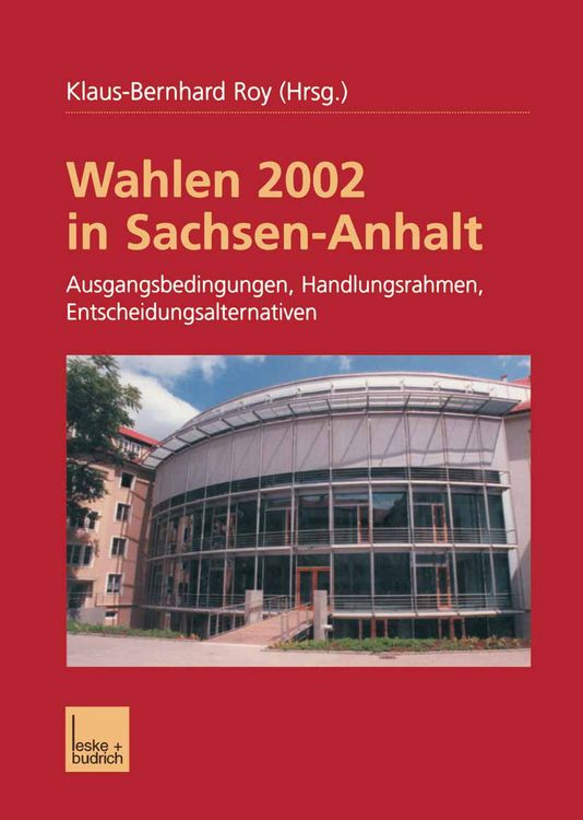 Produktbild: Wahlen 2002 in Sachsen-Anhalt