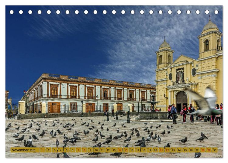 Produktbild: Urlaub in Peru (Tischkalender 2026 DIN A5 quer), CALVENDO Monatskalender