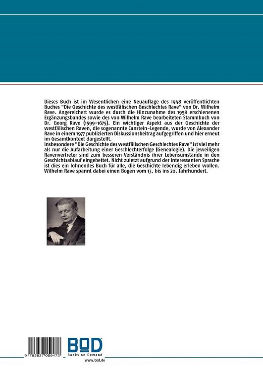 Produktbild: Die Geschichte des westf&auml;lischen Geschlechtes Rave