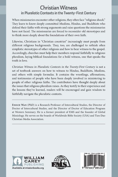 Produktbild: Christian Witness in Pluralistic Contexts in the Twenty-First Century