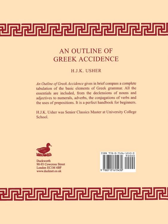 Produktbild: Outline of Greek Accidence
