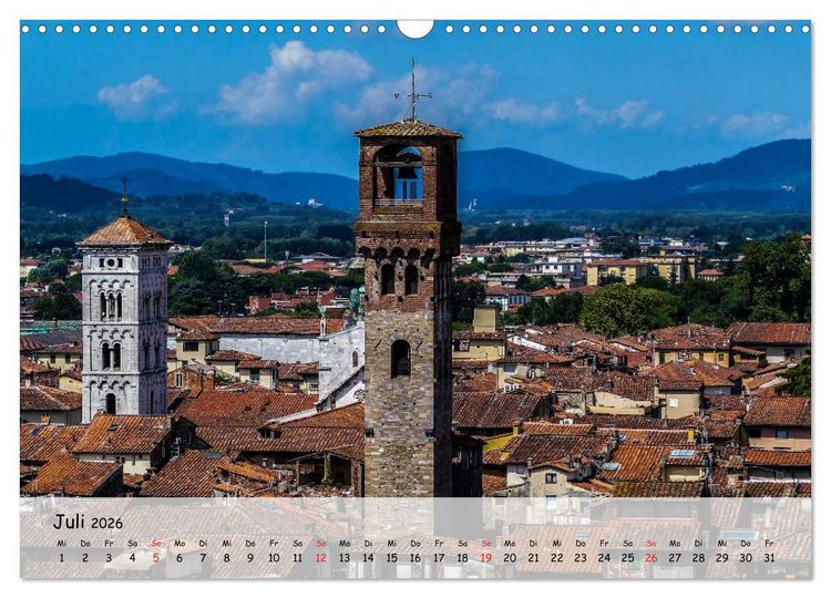 Produktbild: Bezauberndes Lucca (Wandkalender 2026 DIN A3 quer), CALVENDO Monatskalender