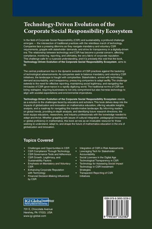 Produktbild: Technology-Driven Evolution of the Corporate Social Responsibility Ecosystem