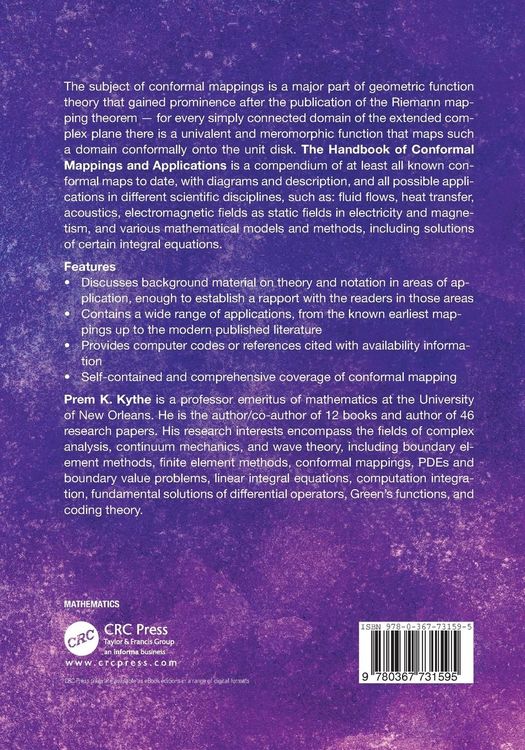Produktbild: Handbook of Conformal Mappings and Applications