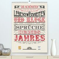 Produktbild: Die sch&ouml;nsten Lebensweisheiten Typo - Kalender (Premium, hochwertiger DIN A2 Wandkalender 2020, Kunstdruck in Hochglanz)
