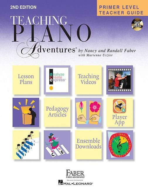Produktbild: Piano Adventures: Primer Level Teacher Guide, 2nd Edition Lesson Planning Curriculum for Beginners Teaching Resource Book with Duet Appendix and DVD Faber Piano Book