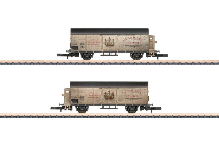 Produktbild: M&auml;rklin 82553 Z 2er-Set Gedeckte G&uuml;terwagen Kessler Sekttransport der DRG