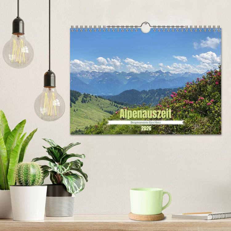 Produktbild: Alpenauszeit - Bergmomente f&uuml;rs Herz (Wandkalender 2026 DIN A4 quer), CALVENDO Monatskalender