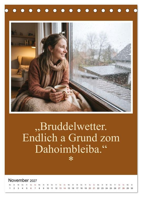 Produktbild: Schw&auml;bische Mundart - A Brezl ohne Salz isch wie a Dag ohne Bruddla (Tischkalender 2027 DIN A5 hoch), CALVENDO Monatskalender