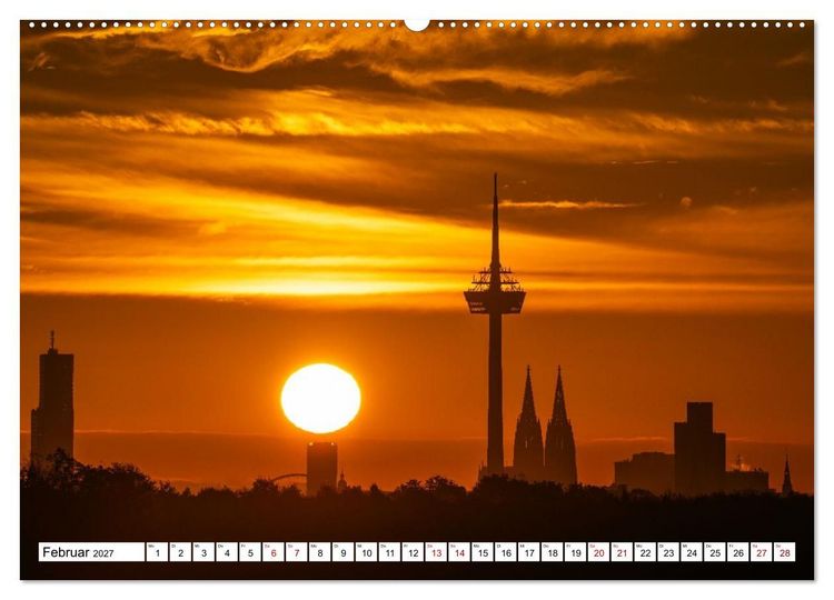 Produktbild: Urbane Impressionen: Domstadt K&ouml;ln - Lebensgef&uuml;hl am Rhein (Wandkalender 2027 DIN A2 quer), CALVENDO Monatskalender