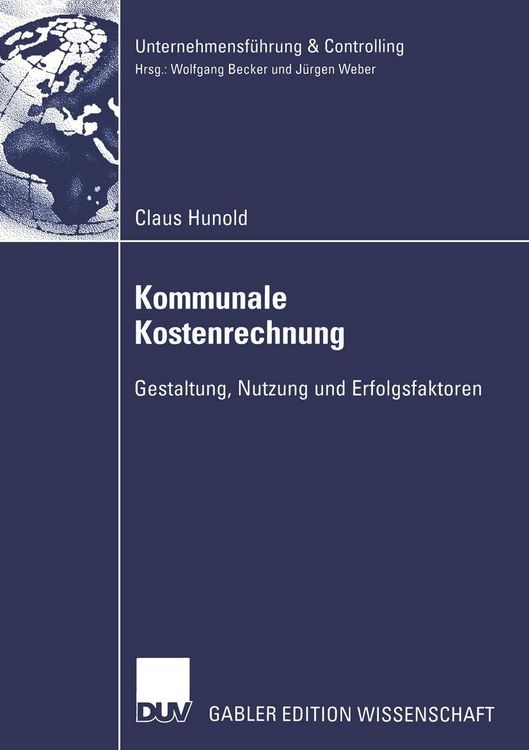 Produktbild: Kommunale Kostenrechnung