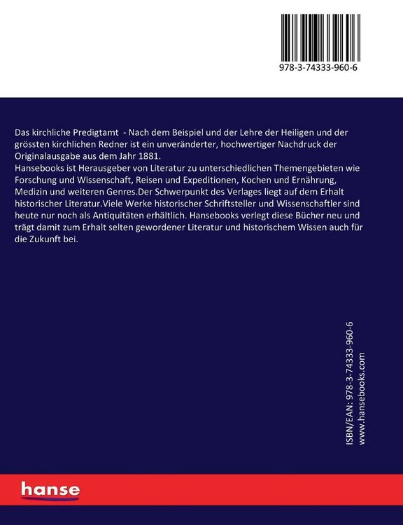 Produktbild: Das kirchliche Predigtamt