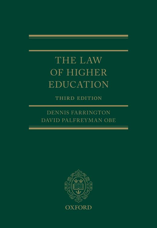 Produktbild: The Law of Higher Education