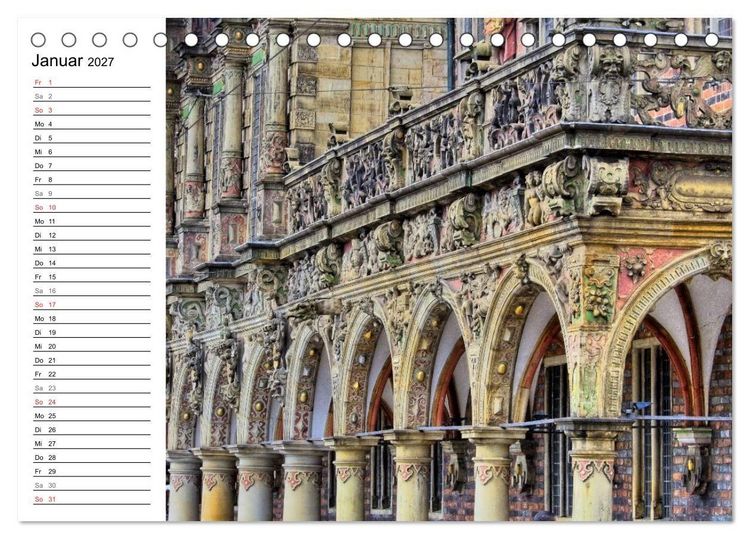 Produktbild: Bremen ganz nah (Tischkalender 2027 DIN A5 quer), CALVENDO Monatskalender