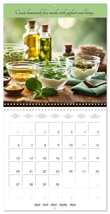Produktbild: Your spa days at home - Creative AI ideas for home wellness (Wall Calendar 2026 12 &times; 12 Inch) CALVENDO 12 Month Wall Calendar