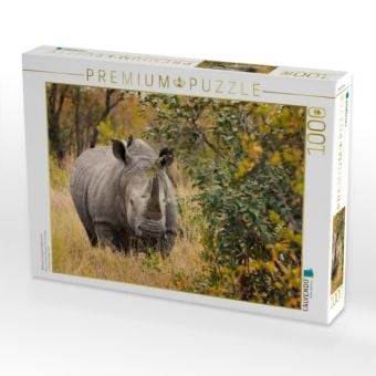 Produktbild: CALVENDO Puzzle Nashorn in seinem Lebensraum | 1000 Teile Lege-Gr&ouml;&szlig;e 64x48cm Foto-Puzzle f&uuml;r gl&uuml;ckliche Stunden