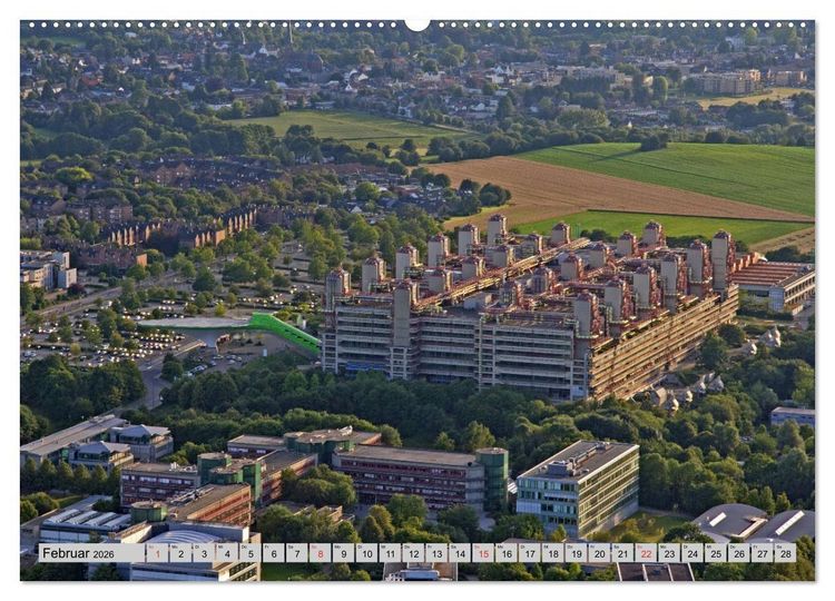 Produktbild: Aachen aus der Luft - Eine Fahrt mit dem Hei&szlig;luftballon (hochwertiger Premium Wandkalender 2026 DIN A2 quer), Kunstdruck in Hochglanz