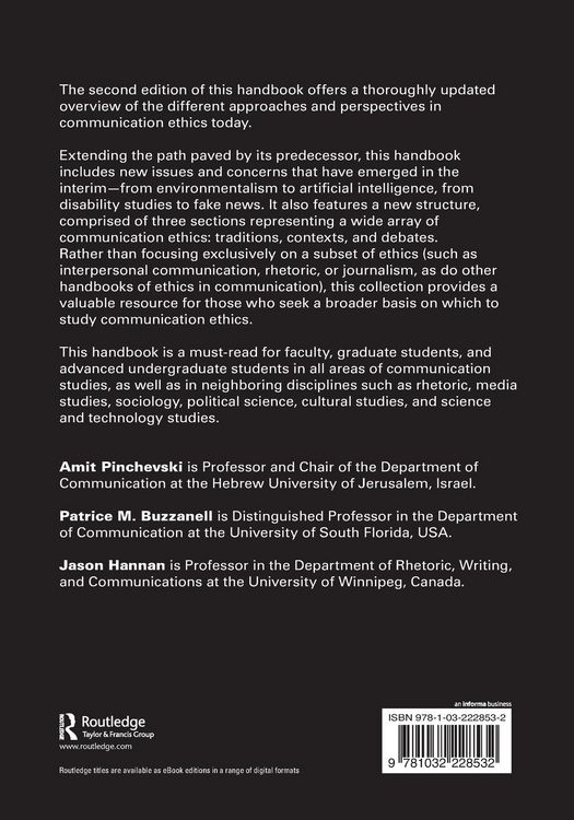 Produktbild: The Handbook of Communication Ethics
