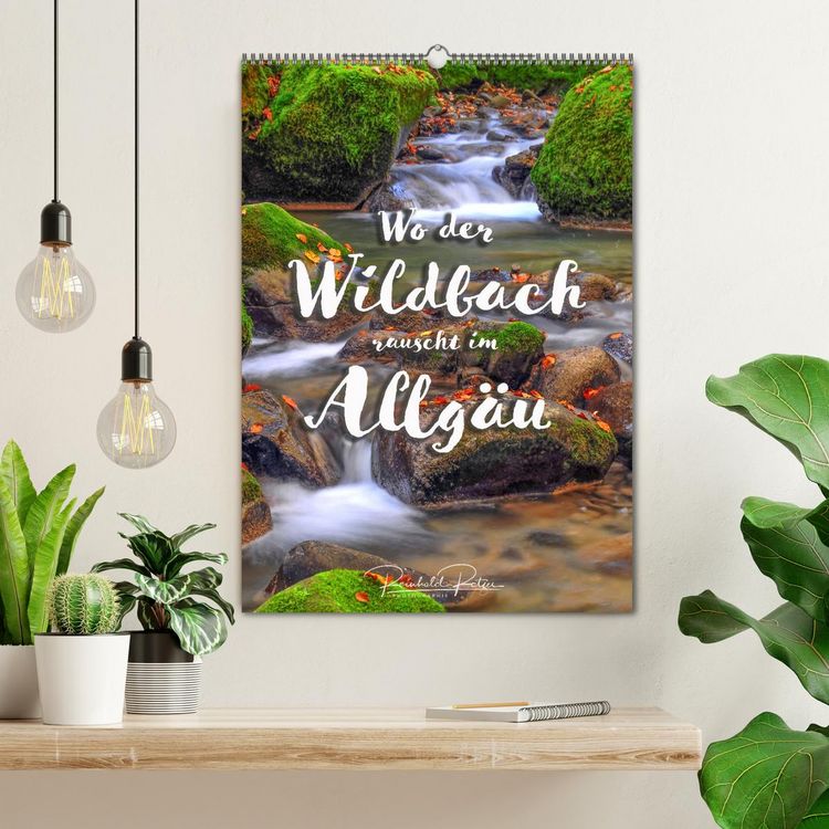 Produktbild: Wo der Wildbach rauscht im Allg&auml;u (Wandkalender 2026 DIN A2 hoch), CALVENDO Monatskalender