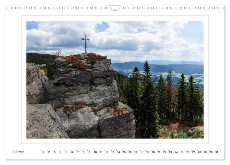 Produktbild: Unterwegs im Bayerischen Wald (Wandkalender 2026 DIN A3 quer), CALVENDO Monatskalender