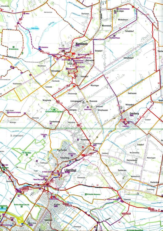 Produktbild: Radwanderkarte Bremen RW-HB1