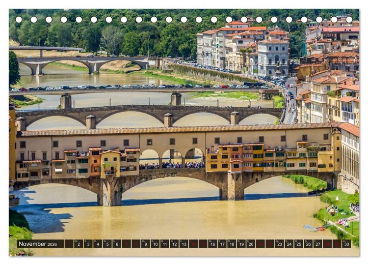 Produktbild: Impressionen aus FLORENZ (Tischkalender 2026 DIN A5 quer), CALVENDO Monatskalender