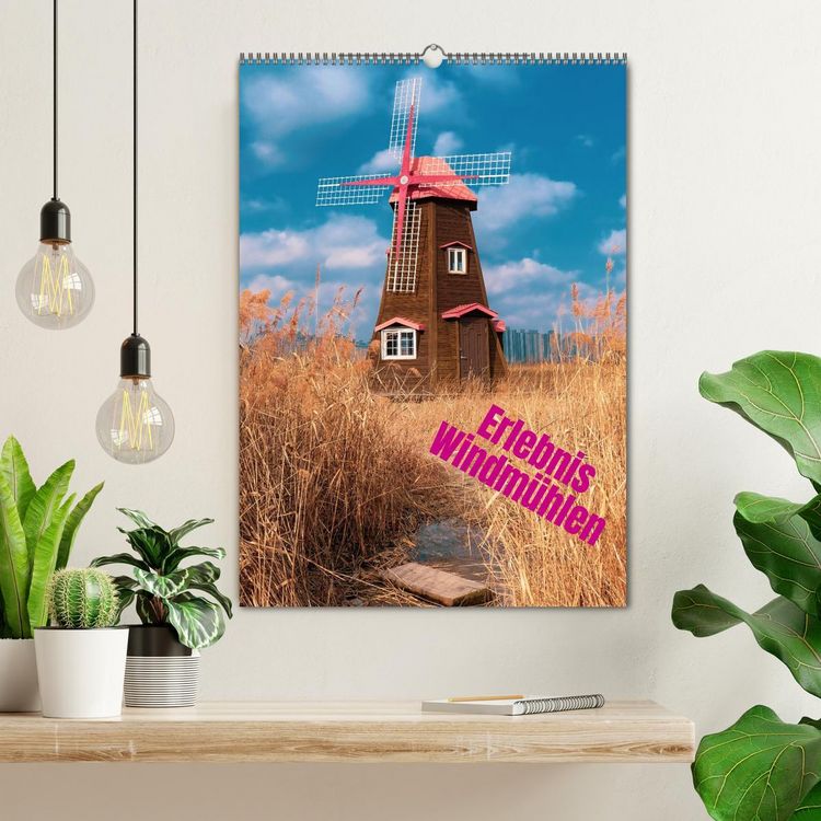 Produktbild: Erlebnis Windm&uuml;hle (Wandkalender 2026 DIN A2 hoch), CALVENDO Monatskalender