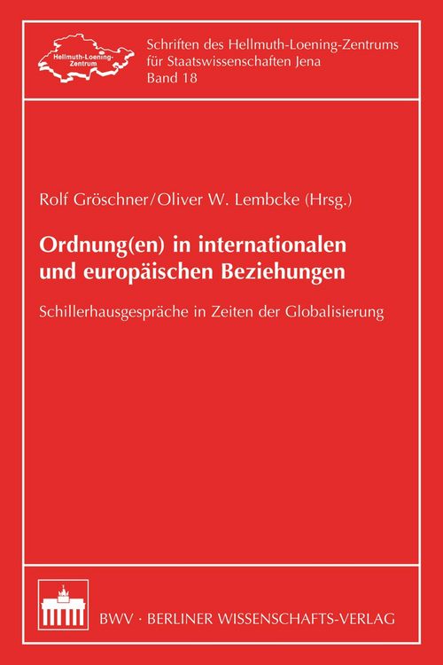 Produktbild: Ordnung(en) in internationalen und europ&auml;ischen Beziehungen