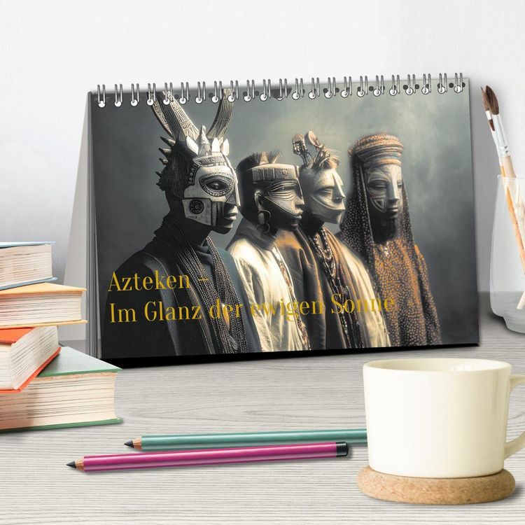Produktbild: Azteken - Im Glanz der ewigen Sonne (Tischkalender 2027 DIN A5 quer), CALVENDO Monatskalender