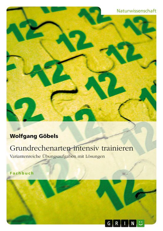 Produktbild: Grundrechenarten intensiv trainieren