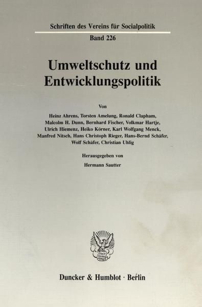 Produktbild: Umweltschutz und Entwicklungspolitik.