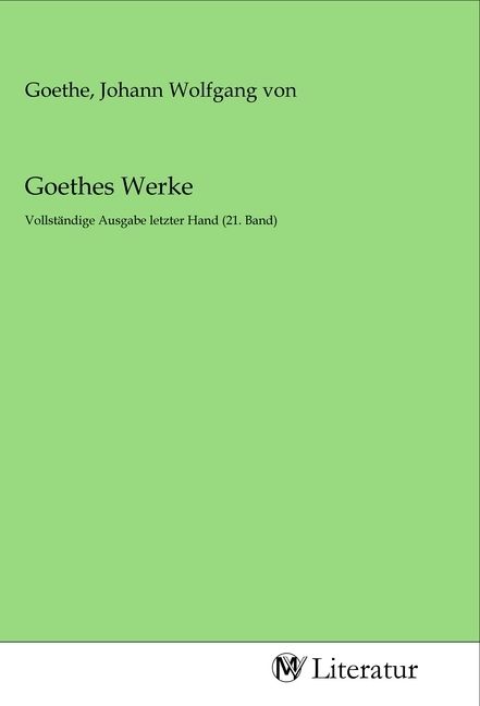 Produktbild: Goethes Werke