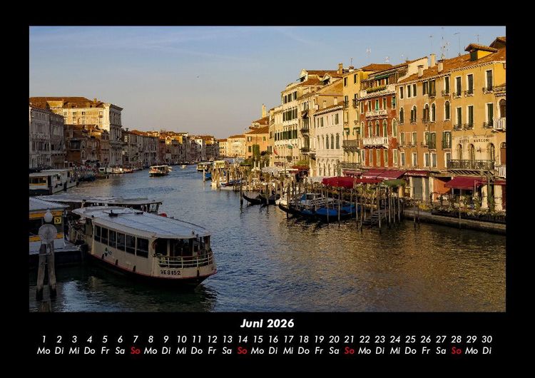 Produktbild: Venedig 2026 Fotokalender DIN A3