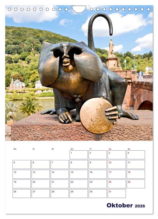 Produktbild: Heidelberg - Historische Altstadt (Wandkalender 2026 DIN A4 hoch), CALVENDO Monatskalender