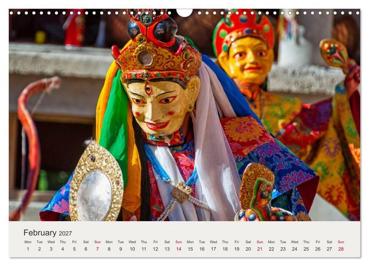 Produktbild: Buddhist Impressions of Ladakh (Wall Calendar 2027 DIN A3 landscape), CALVENDO 12 Month Wall Calendar