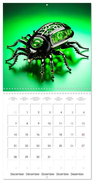 Produktbild: Mechanical Insects (Wall Calendar 2026 12 &times; 12 Inch) CALVENDO 12 Month Wall Calendar