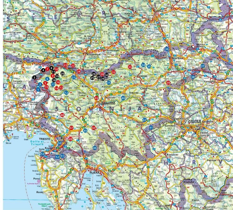 Produktbild: ROTHER Wanderbuch Slowenien &ndash; Die sch&ouml;nsten Touren zwischen Julischen Alpen und Adriak&uuml;ste. 53 Touren