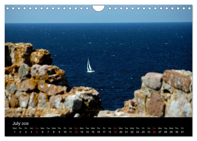 Produktbild: Bornholm - Denmark (Wall Calendar 2026 DIN A4 landscape), CALVENDO 12 Month Wall Calendar