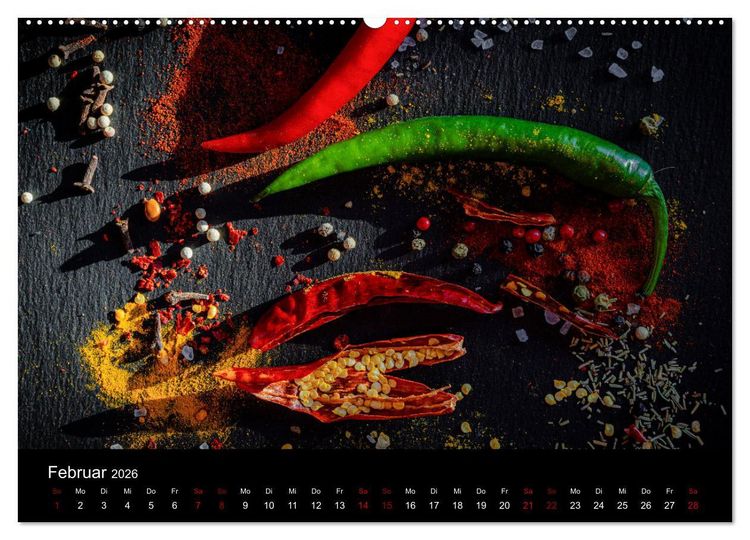 Produktbild: Spice Art - Gew&uuml;rze in Szene gesetzt (hochwertiger Premium Wandkalender 2026 DIN A2 quer), Kunstdruck in Hochglanz