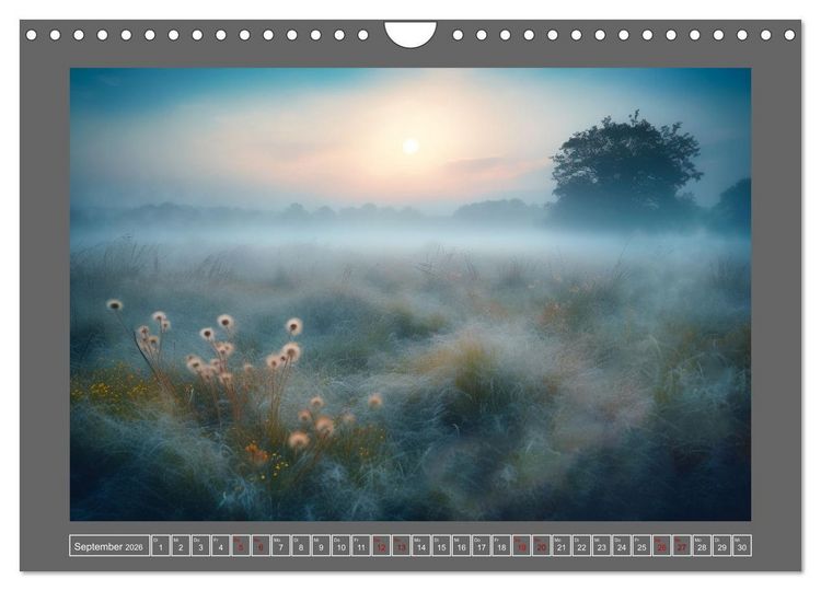 Produktbild: Tr&auml;umereien in Blau (Wandkalender 2026 DIN A4 quer), CALVENDO Monatskalender