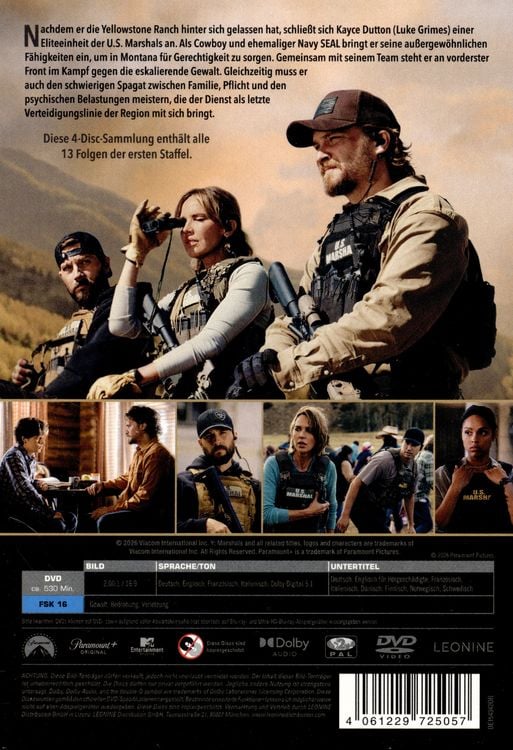 Produktbild: Marshals - A Yellowstone Story - Staffel 1 [4 DVDs]
