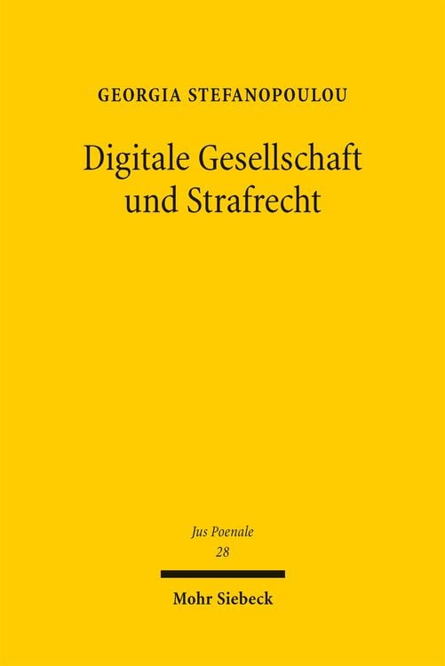 Produktbild: Digitale Gesellschaft und Strafrecht