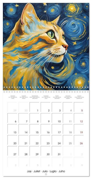 Produktbild: Heiland, S: Chats Impressionnistes (Calendrier mural carr&eacute; 2