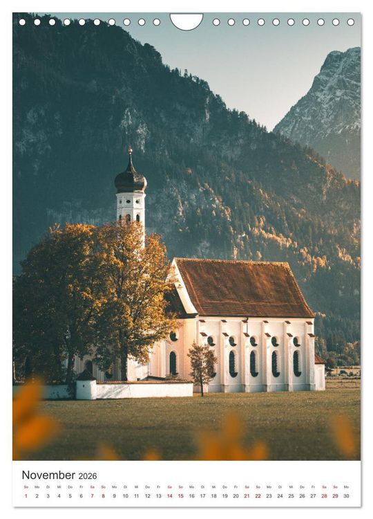 Produktbild: Herbstliches Allg&auml;u (Wandkalender 2026 DIN A4 hoch), CALVENDO Monatskalender