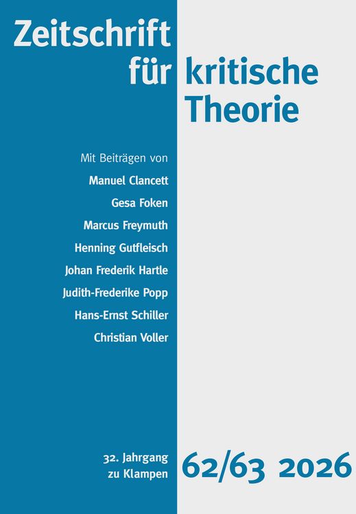 Produktbild: Zeitschrift f&uuml;r kritische Theorie / Zeitschrift f&uuml;r kritische Theorie, Heft 62/63 (2026)