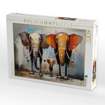 Produktbild: CALVENDO Puzzle Ein Motiv aus dem Kalender Elefantastisch | 2000 Teile Lege-Gr&ouml;&szlig;e 90x67cm Foto-Puzzle f&uuml;r gl&uuml;ckliche Stunden