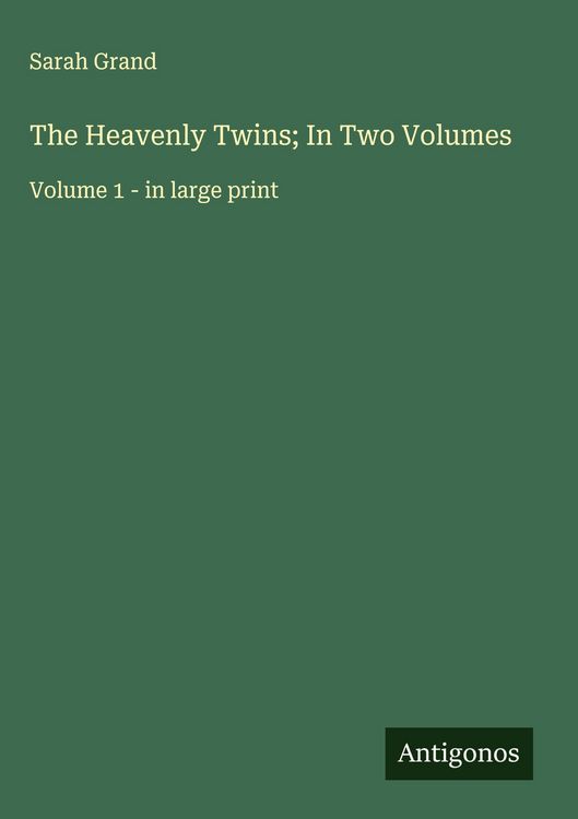 Produktbild: The Heavenly Twins; In Two Volumes